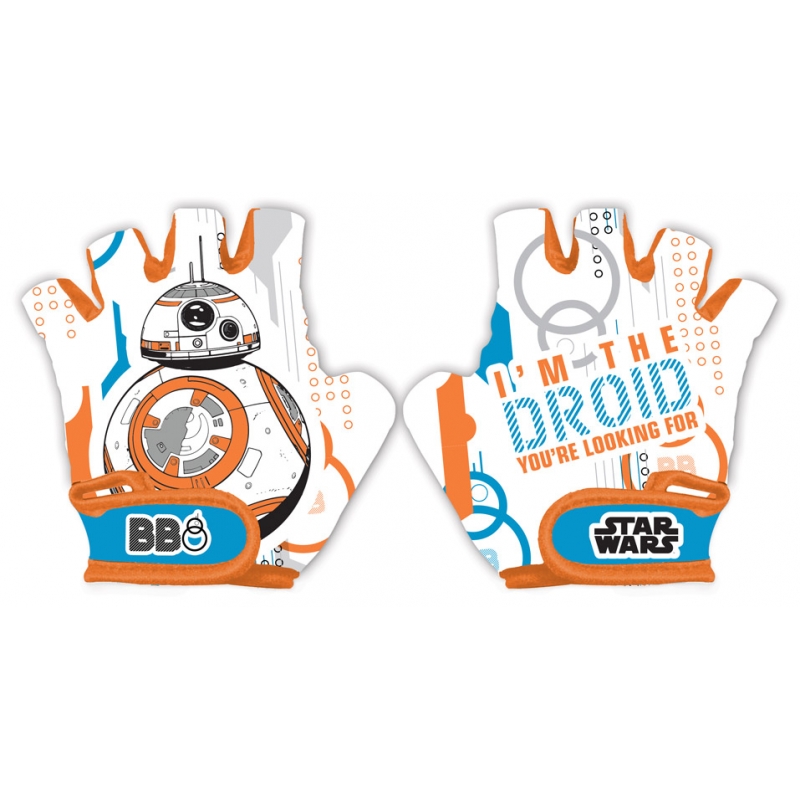 RĘKAWICZKI ROWEROWE STAR WARS DROID BB-8 DZIECIĘCE OCHRONNE