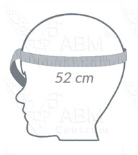 Obwód głowy 52 cm