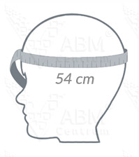 Obwód głowy 54 cm